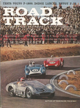 ROAD & TRACK 1961 FEB - COLIN CHAPMAN, KURT WORNER